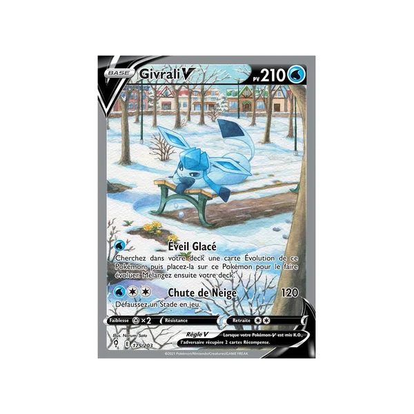 Carte Pokémon Givrali-V 175/203 Ultra Rare Évolution Céleste