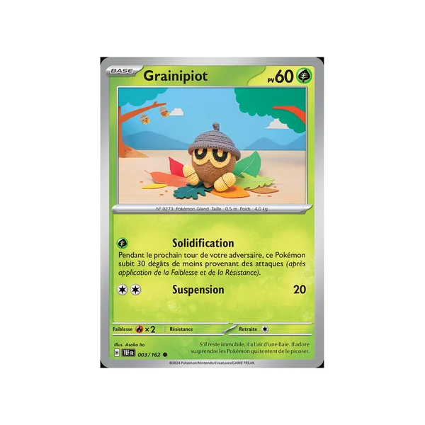 Carte Pokémon Grainipiot 003/162 Commune Forces Temporelles