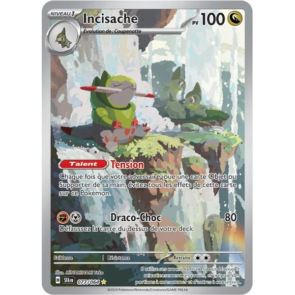 Carte pokémon Incisache 77/64 Fable Nébuleuse