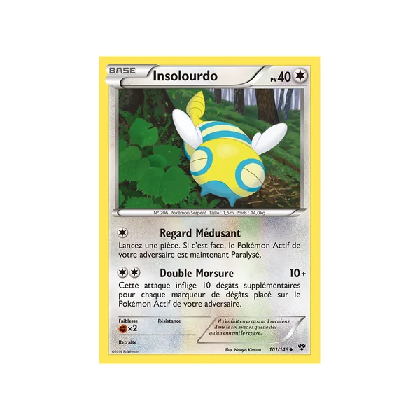 Carte Pokémon Insolourdo 101/146 Peu commune XY (JCC)