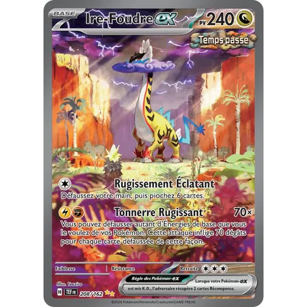 Carte pokémon Ire-Foudre ex 208/162 Forces Temporelles