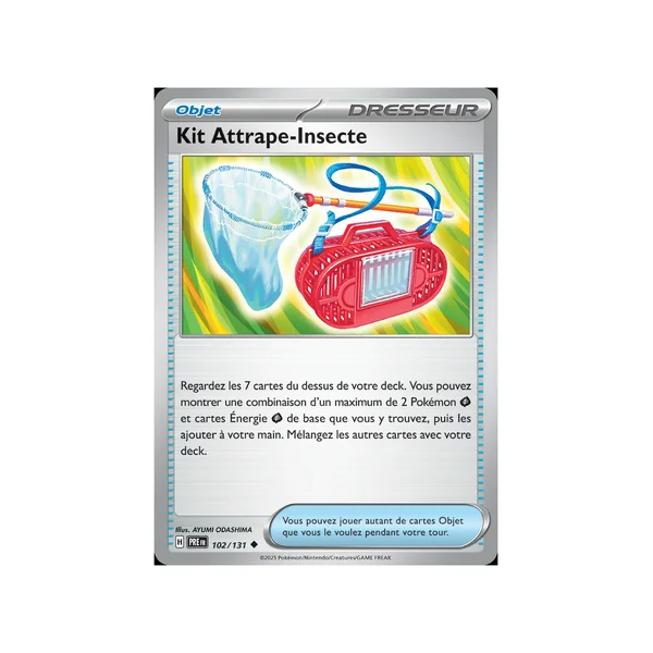 Carte Pokémon Kit Attrape-Insecte 102/131 Peu commune Évolutions Prismatiques
