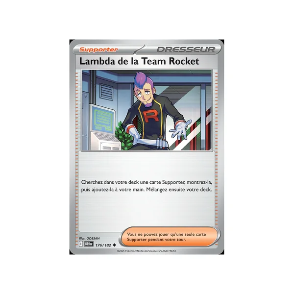 Carte Pokémon Lambda de la Team Rocket 176/182 Peu commune Rivalités Destinées