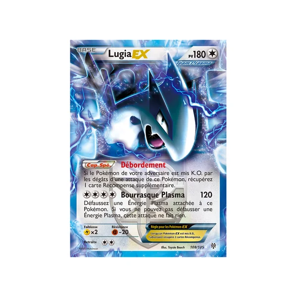 Carte Pokémon Lugia-EX 108/149 Ultra Rare Tempête Plasma