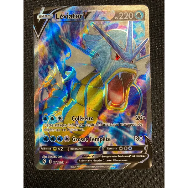 Carte Pokémon Léviator V FA 171/203 Evolution celeste