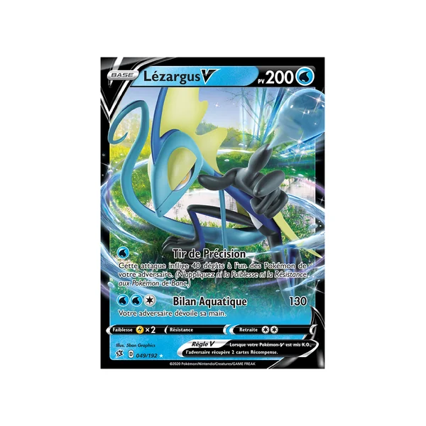 Carte Pokémon Lézargus-V 049/192 Ultra Rare Clash des Rebelles