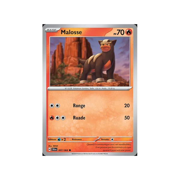 Carte Pokémon Malosse 007/064 Commune Fable Nébuleuse