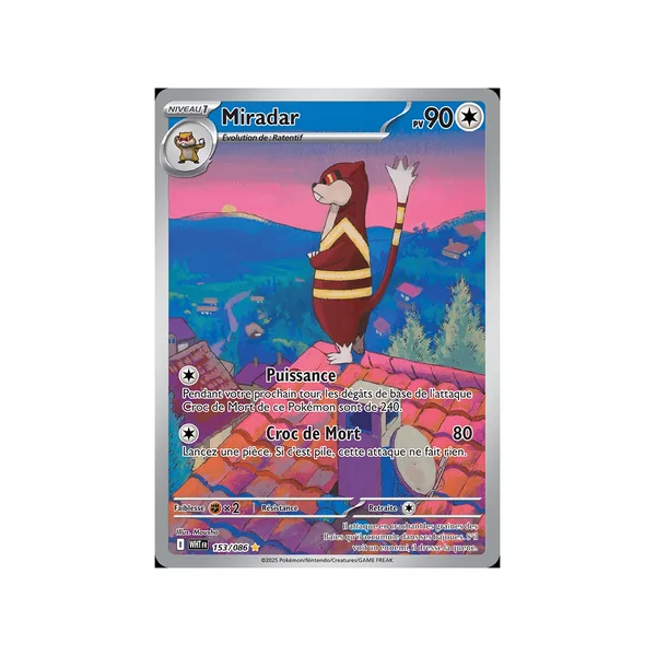 Carte Pokémon Miradar 153/086 AR Flamme Blanche