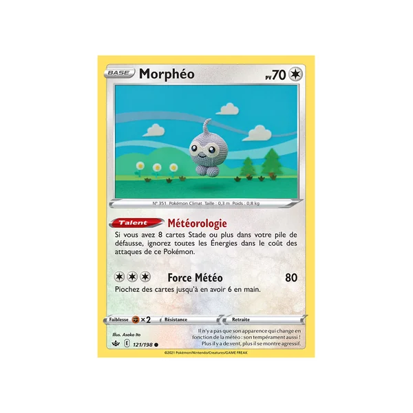 Carte Pokémon Morphéo 121/198 Commune Règne de Glace