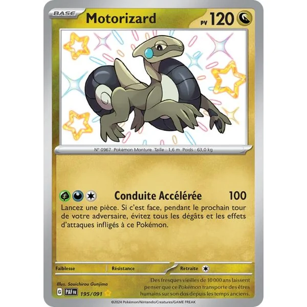Carte Pokémon Motorizard 195/91 Destinées de paldea
