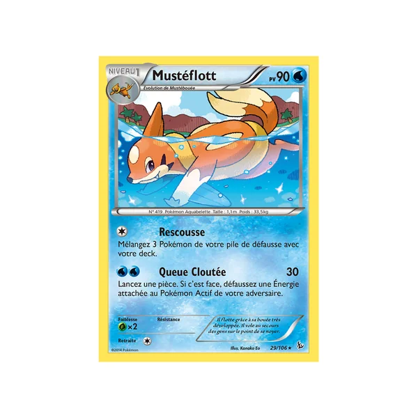 Carte Pokémon Mustéflott 29/106 Rare Étincelles
