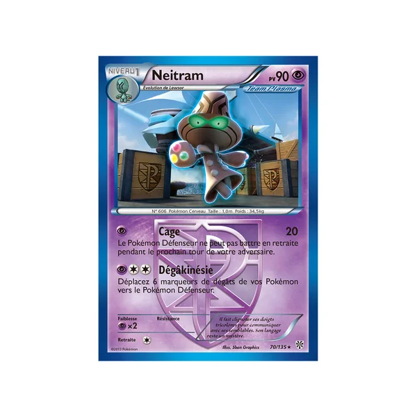 Carte Pokémon Neitram 70/135 Rare Tempête Plasma