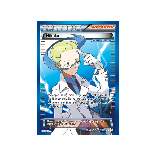Carte Pokémon Nikolaï 135/135 Ultra Rare Tempête Plasma