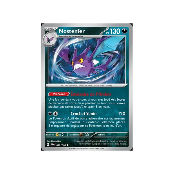 Carte Pokémon Nostenfer 029/064 Peu commune Fable Nébuleuse