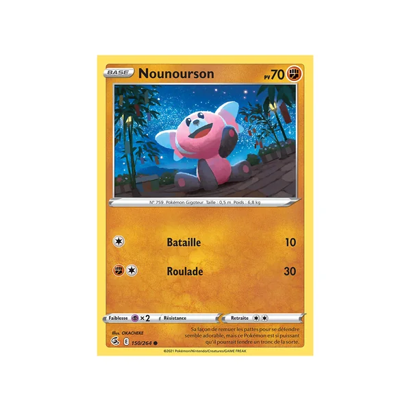 Carte Pokémon Nounourson 150/264 Commune Poing de Fusion