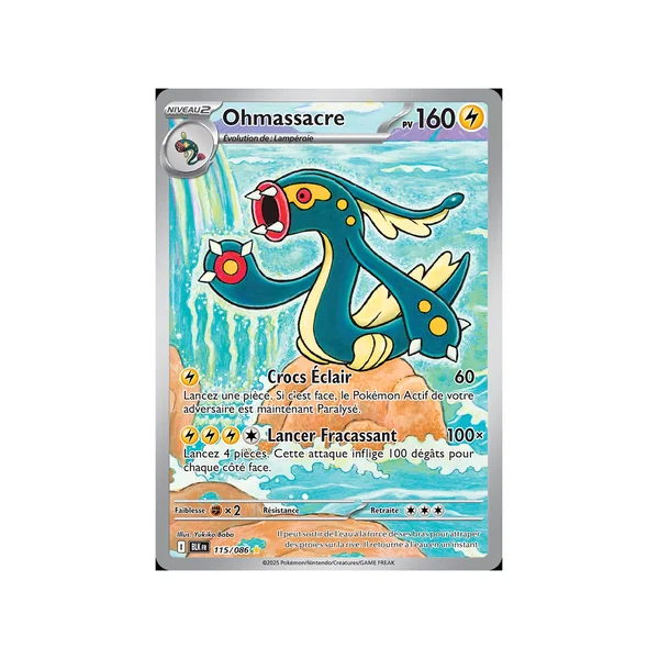 Carte Pokémon Ohmassacre 115/086 AR Foudre Noire