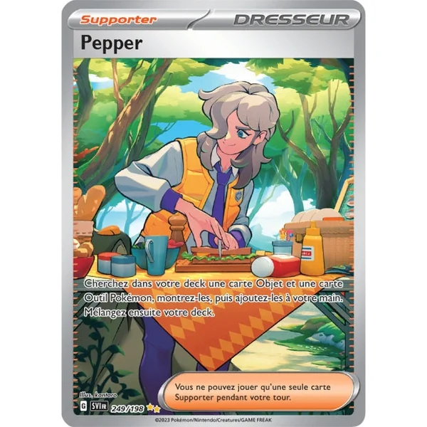 Carte pokémon Pepper 249/198 Écarlate et Violet