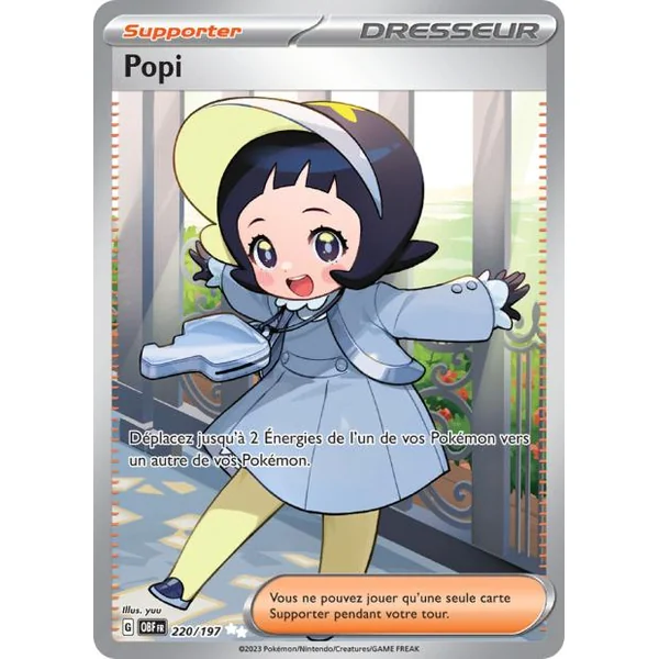 Carte pokémon Popi 220/197 Flammes Obsidiennes
