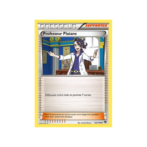 Carte Pokémon Professeur Platane 122/146 Peu commune XY (JCC)