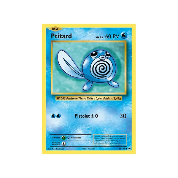 Carte Pokémon Ptitard 23/108 Commune Évolutions