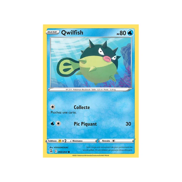 Carte Pokémon Qwilfish 060/264 Commune Poing de Fusion