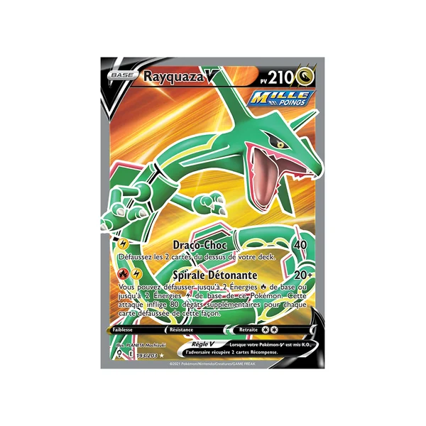 Carte Pokémon Rayquaza-V 193/203 Ultra Rare Évolution Céleste