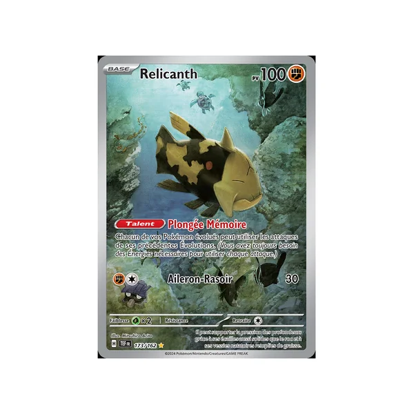 Carte Pokémon Relicanth 173/162 AR Forces Temporelles