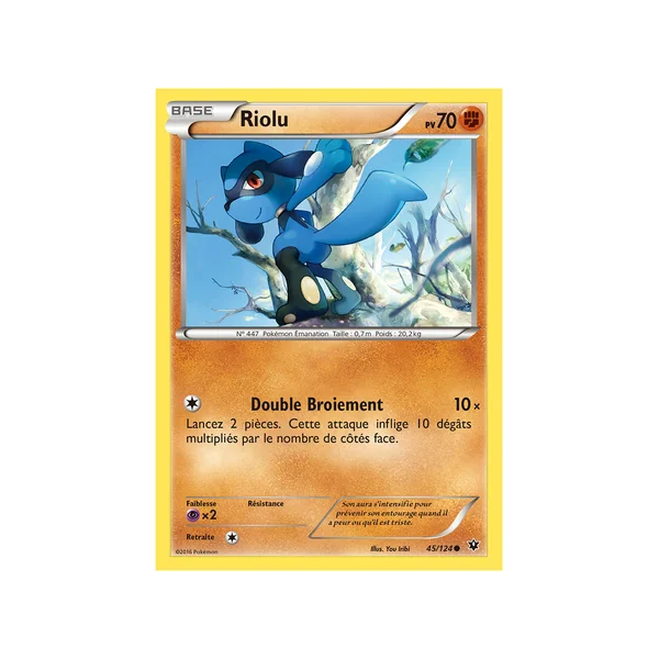 Carte Pokémon Riolu 45/124 Commune Impact des Destins