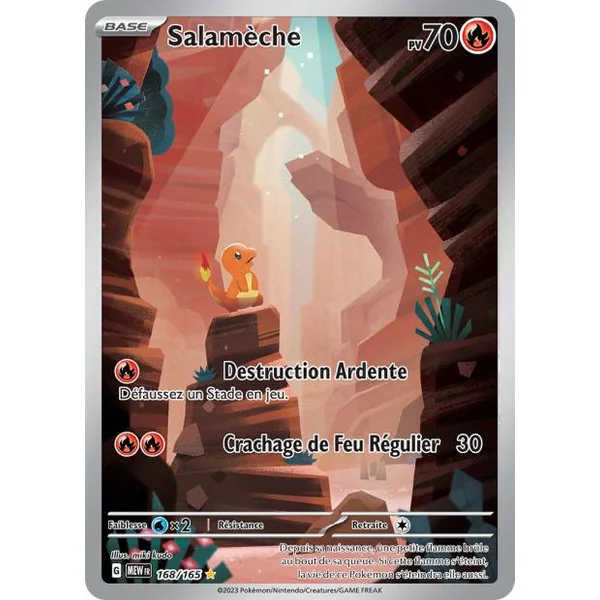 Carte pokémon Salamèche AR 168/165 151