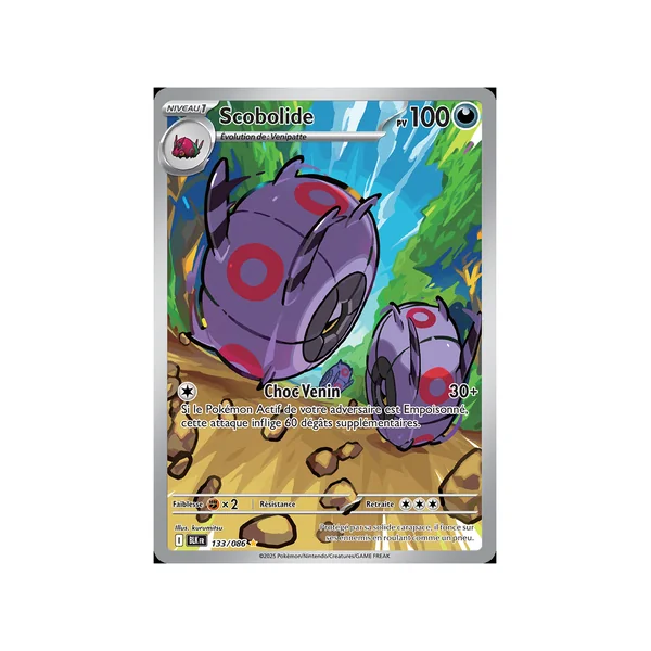 Carte Pokémon Scobolide 133/086 AR Foudre Noire