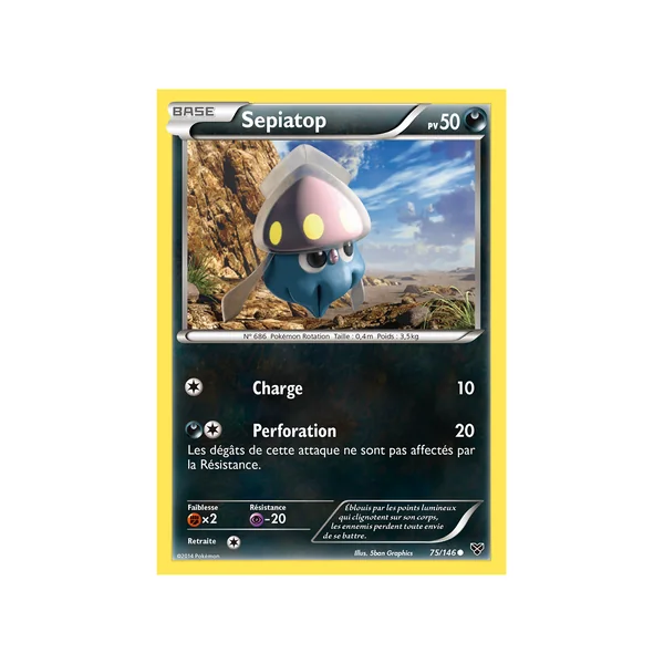 Carte Pokémon Sepiatop 75/146 Commune XY (JCC)