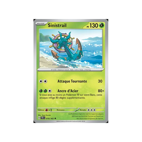 Carte Pokémon Sinistrail 019/162 Peu commune Forces Temporelles