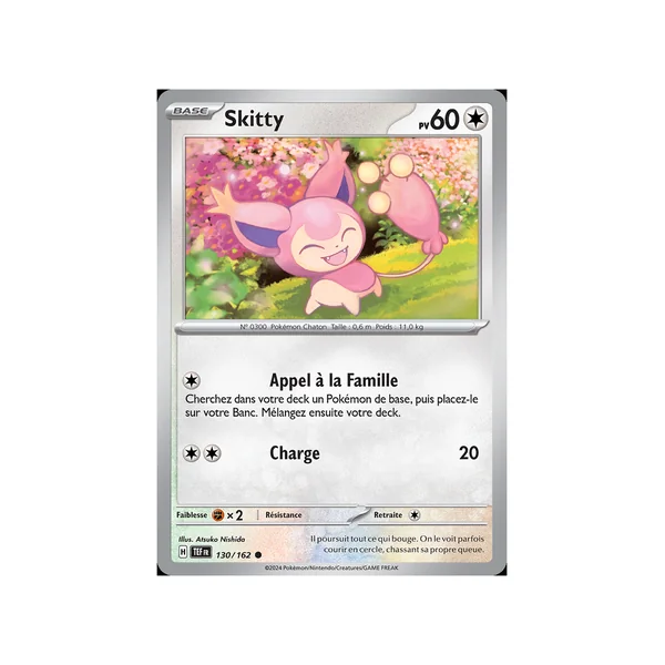 Carte Pokémon Skitty 130/162 Commune Forces Temporelles
