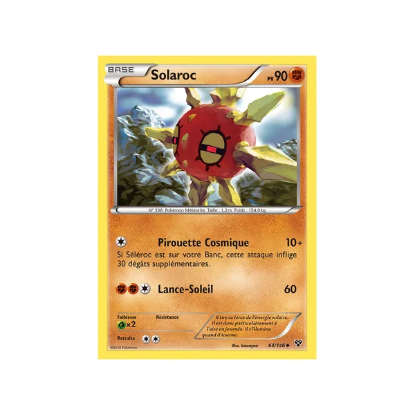 Carte Pokémon Solaroc 64/146 Peu commune XY (JCC)