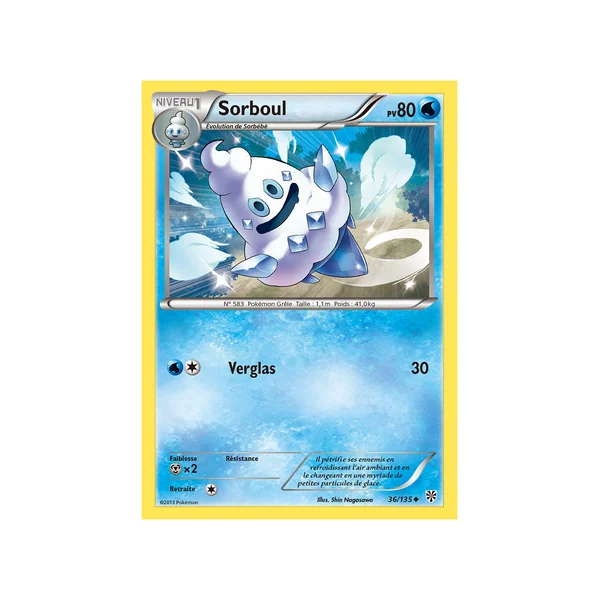 Carte Pokémon Sorboul 36/135 Peu commune Tempête Plasma