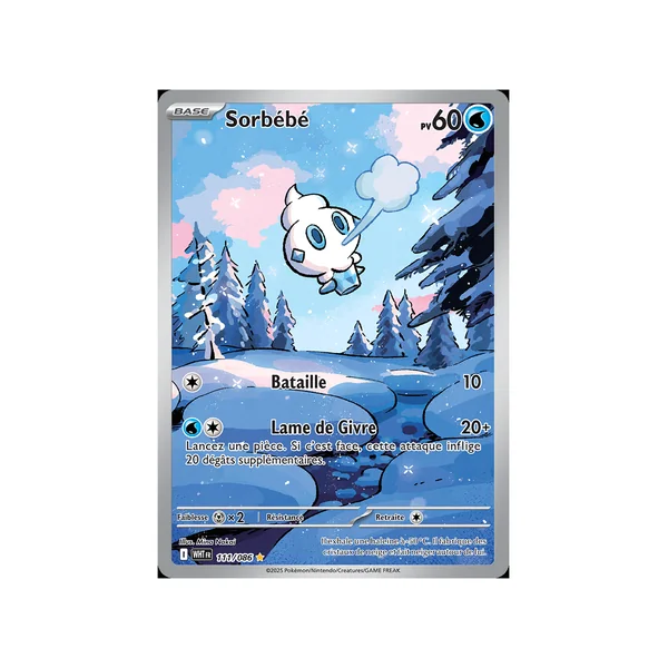 Carte Pokémon Sorbébé 111/086 AR Flamme Blanche