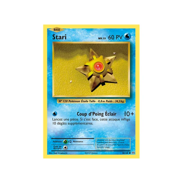 Carte Pokémon Stari 30/108 Commune Évolutions