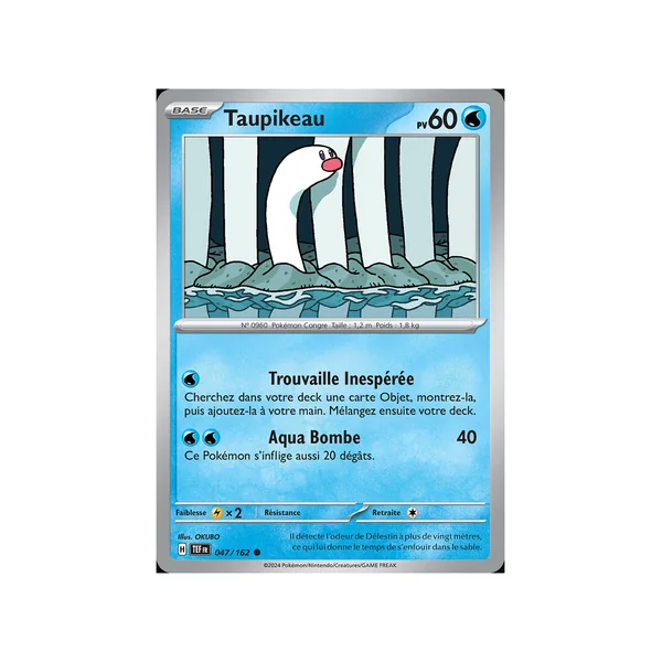 Carte Pokémon Taupikeau 047/162 Commune Forces Temporelles