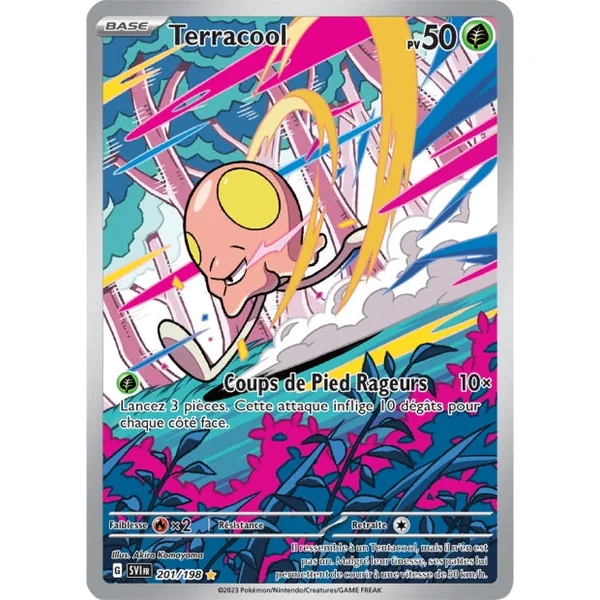 Carte pokémon Terracool 201/198 Écarlate et Violet