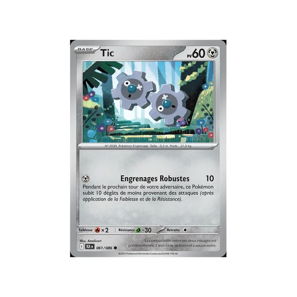 Carte Pokémon Tic 061/086 Commune Foudre Noire