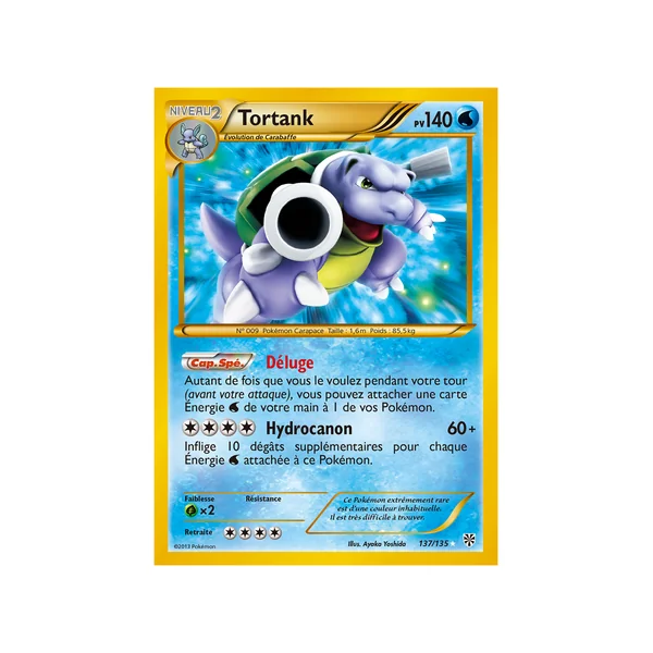 Carte Pokémon Tortank 137/135 Ultra Rare Tempête Plasma
