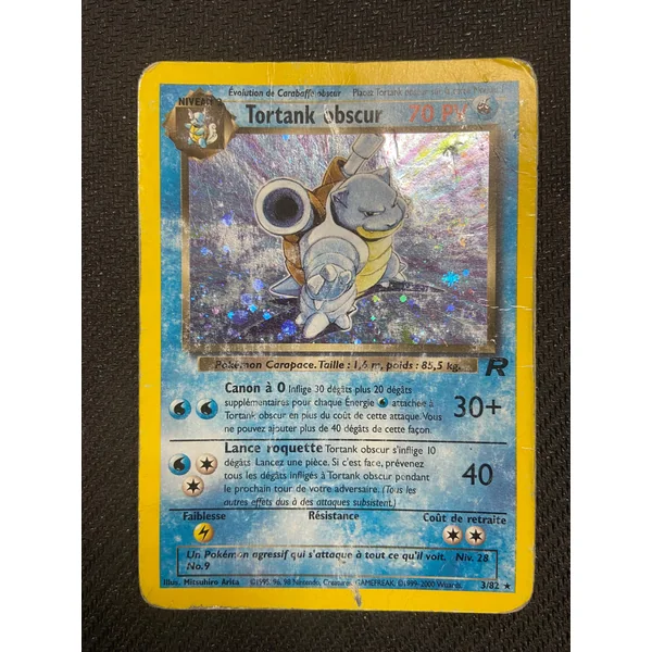 Carte Pokémon Tortank obscur 3/82 Team Rocket