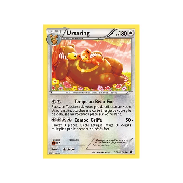 Carte Pokémon Ursaring RC16/RC25 Commune Trésors Légendaires