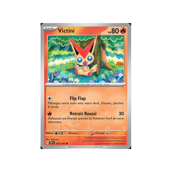 Carte Pokémon Victini 030/162 Commune Forces Temporelles