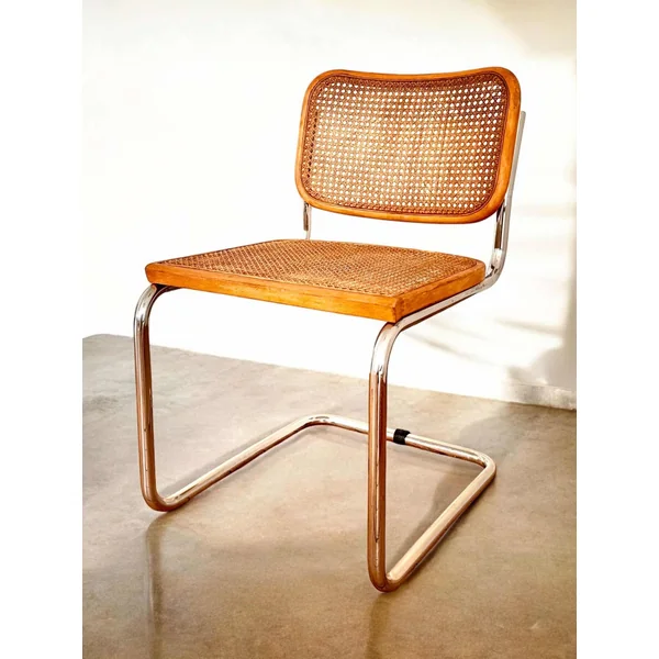 Chaise cannée Marcel Breuer, modèle B32