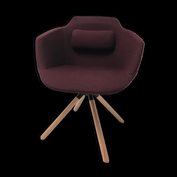 Chaise pivotante en tissu