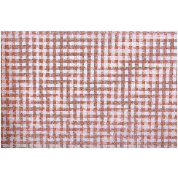 Chemin de Table Elégance Vichy Rouge