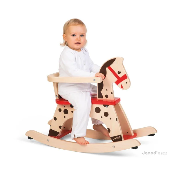 Cheval à bascule caramel