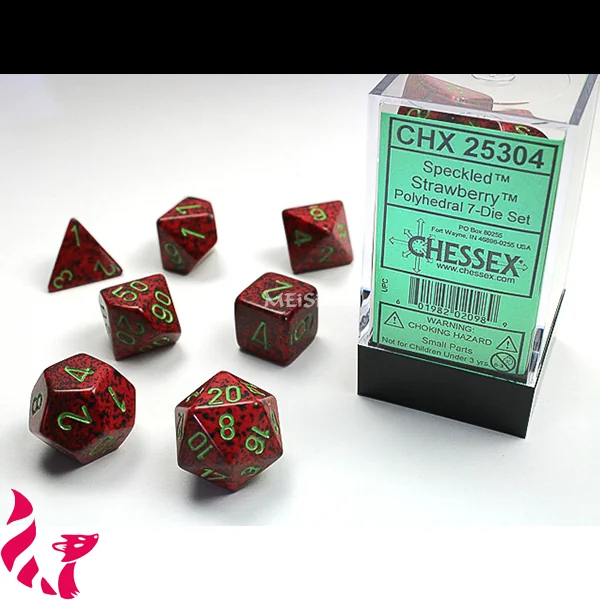 CHX25304 - 7 dés - Speckled Strawberry