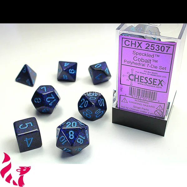 CHX25307 - 7 dés - Speckled Cobalt